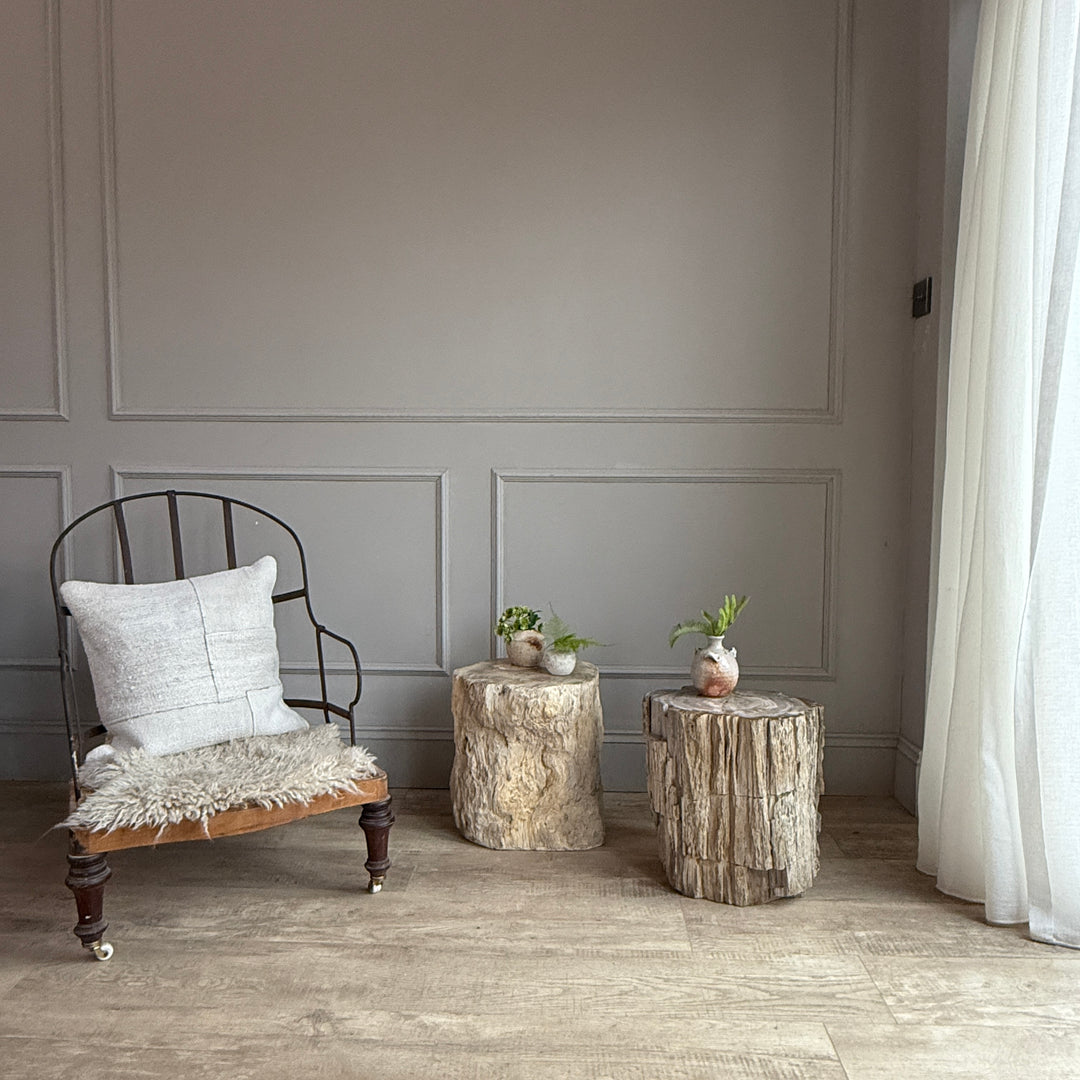 Petrified Wood Side Tables