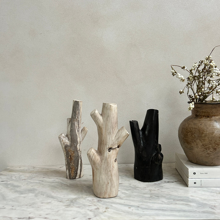 Petrified wood tree branch sculpture | Sari