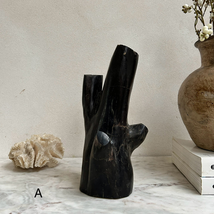 Petrified wood tree branch sculpture | Sari