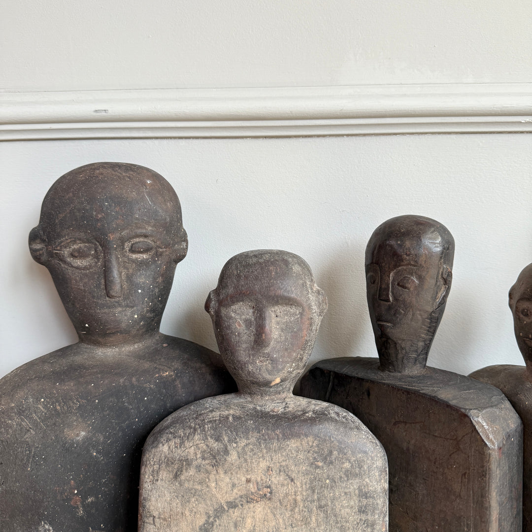 Primitive Wooden Figure | Cotton Pounding Board 