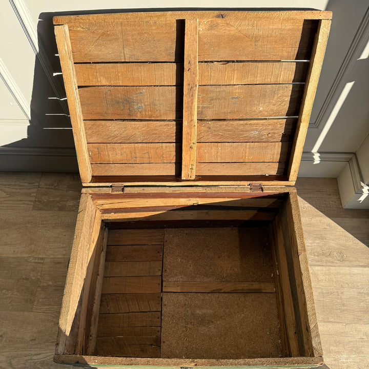 Primitive vintage painted blanket box | Ila