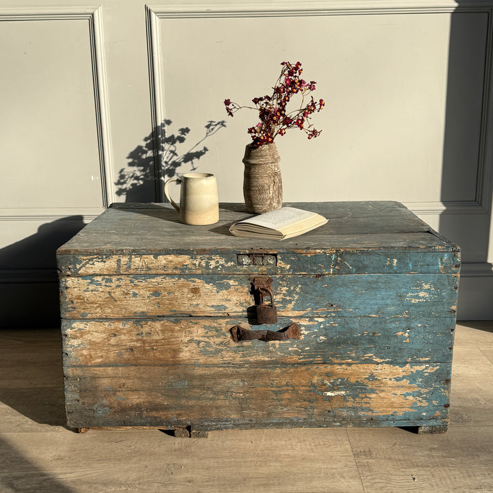 Primitive vintage painted blanket box | Midhurst