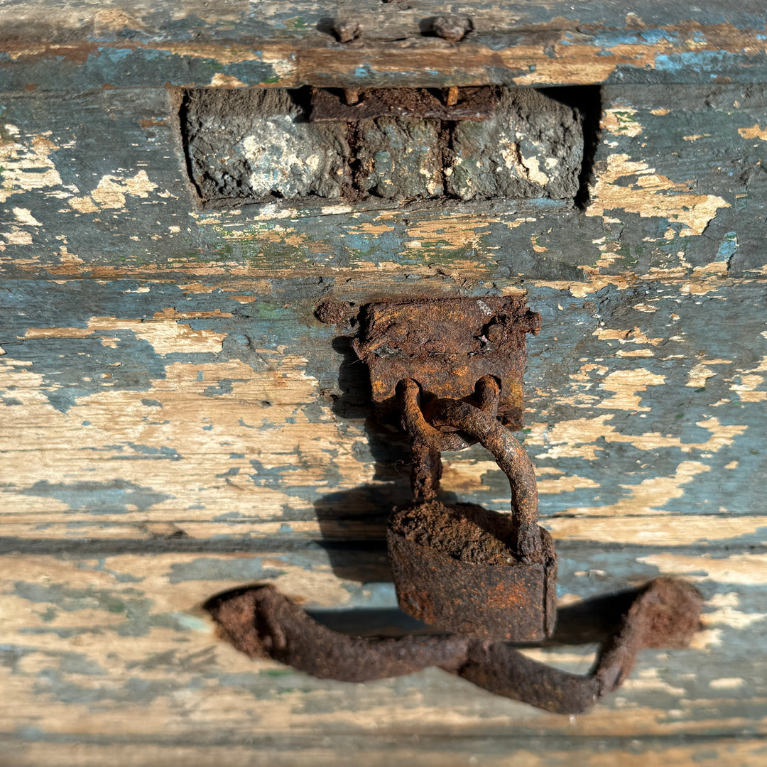 Primitive vintage painted blanket box | Midhurst