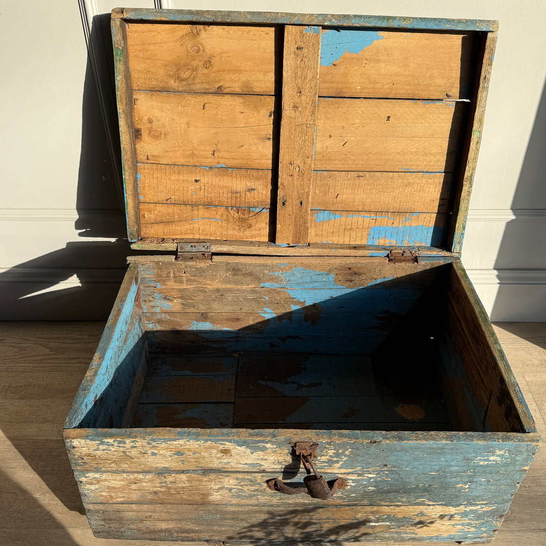 Primitive vintage painted blanket box | Midhurst