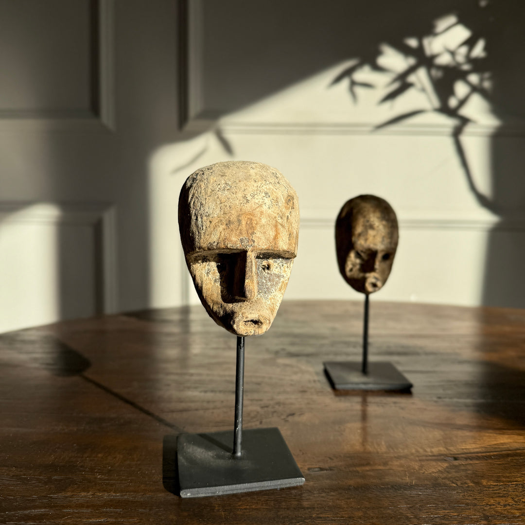 Primitive wooden face sculpture | Father