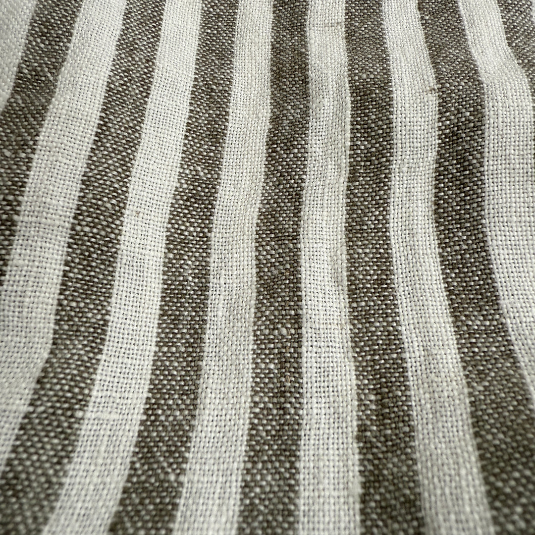Pure Linen Napkin | Olive Stripe