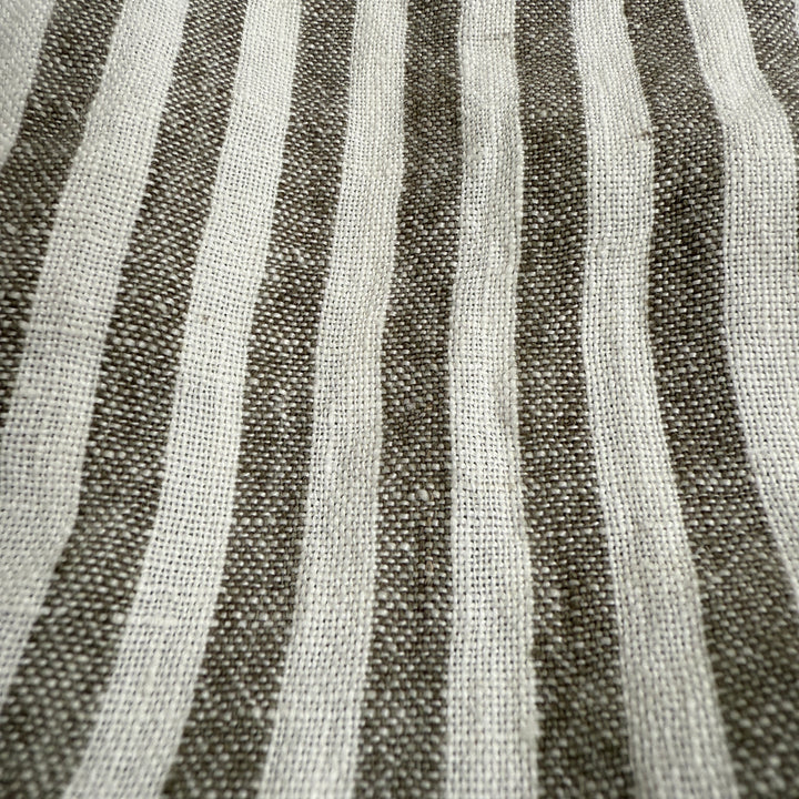 Pure Linen Napkin | Olive Stripe