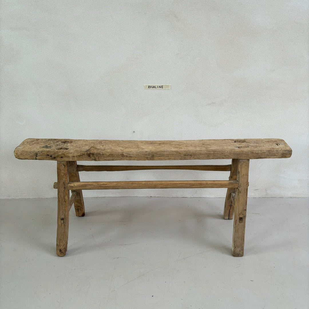 Antique Rustic Wooden Bench Rosaline