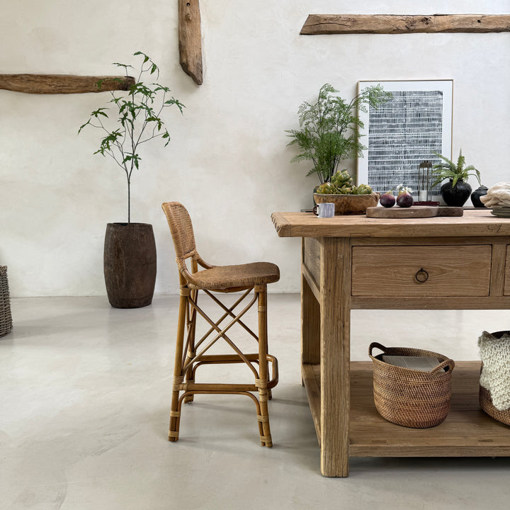 Rattan Bar Stool | Amelie