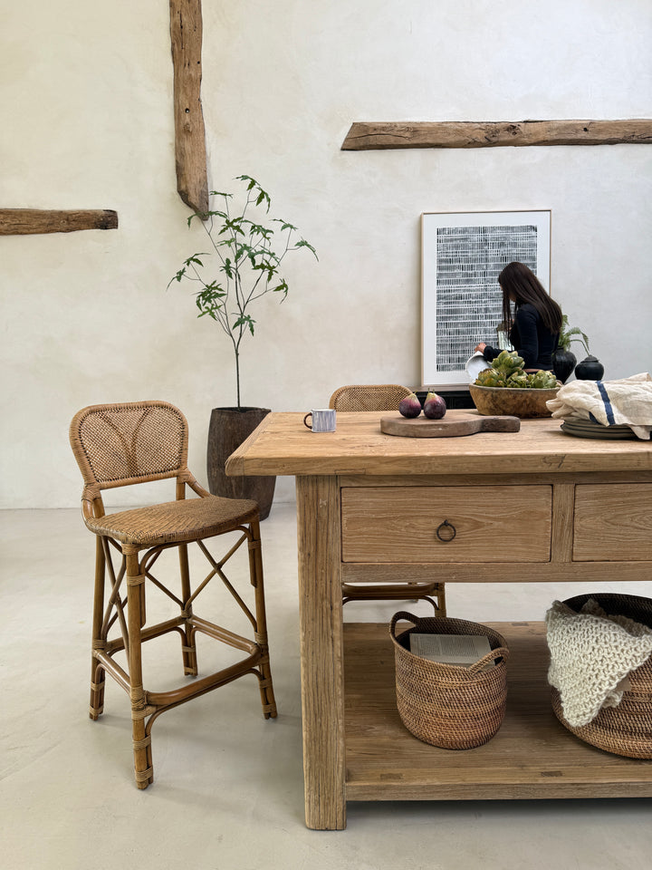 Rattan Bar Stool | Amelie