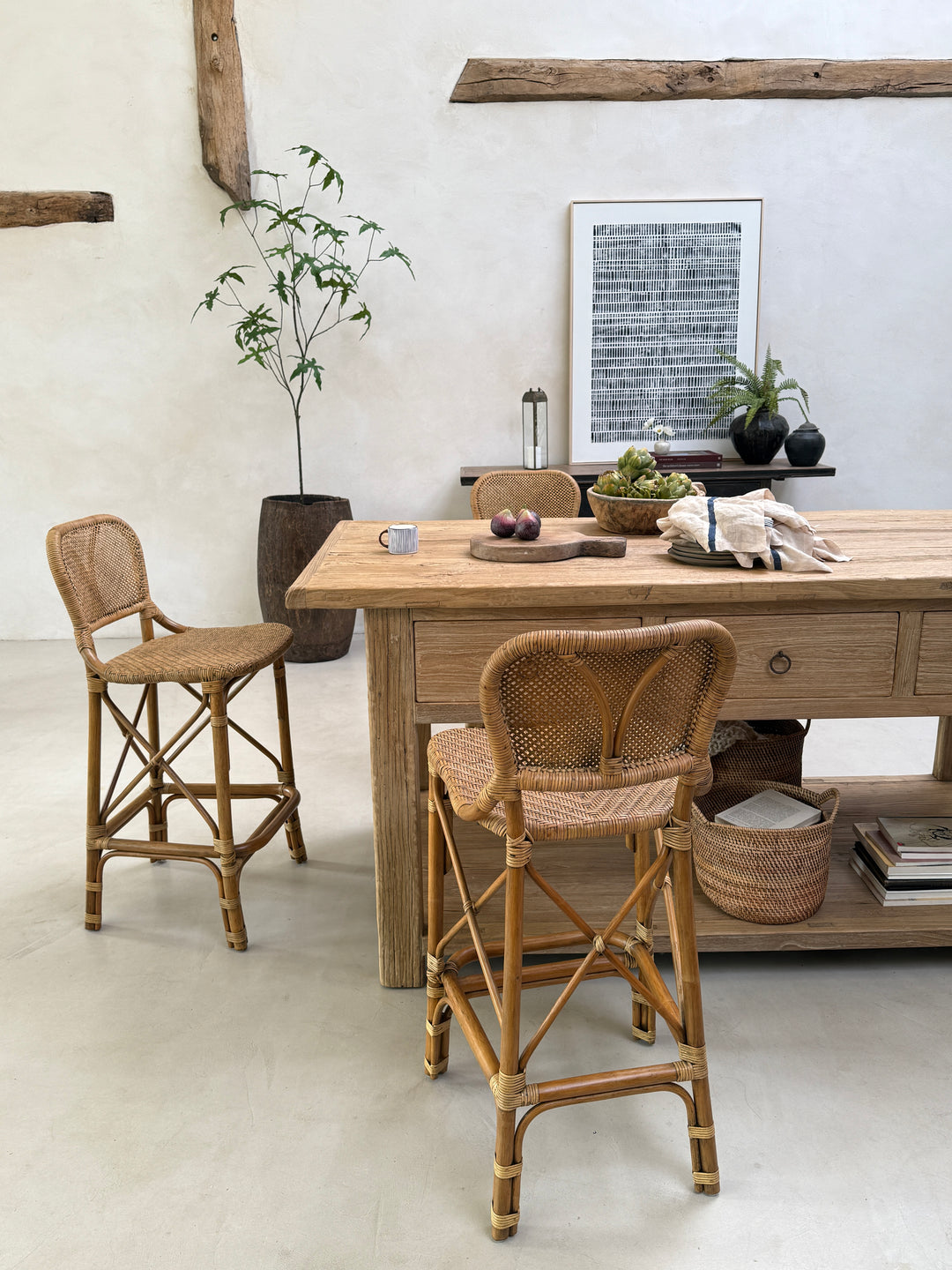 Rattan Bar Stool | Amelie