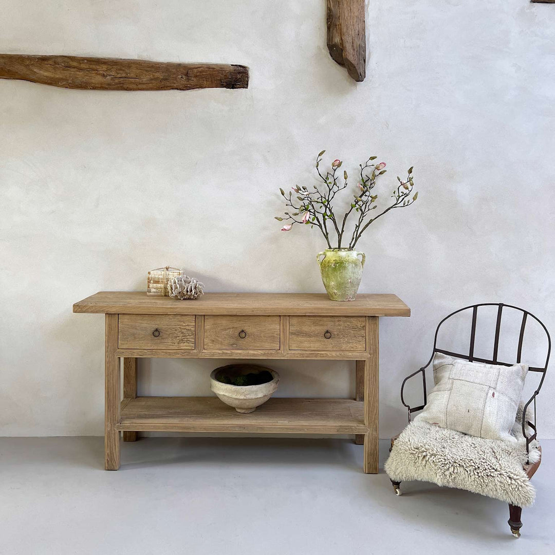 Reclaimed Elm Console Table Lodsworth