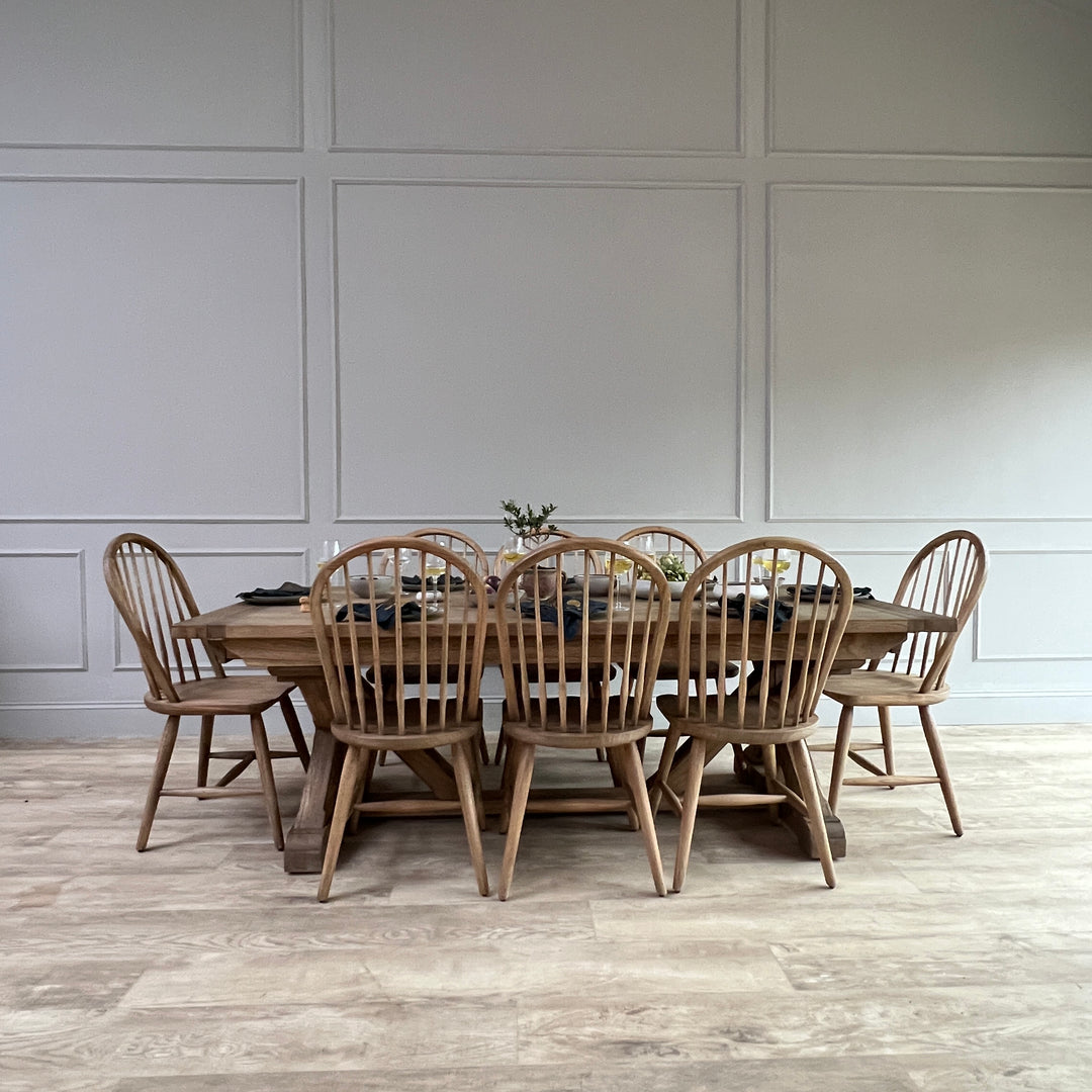 Reclaimed Oak Extending Dining Table