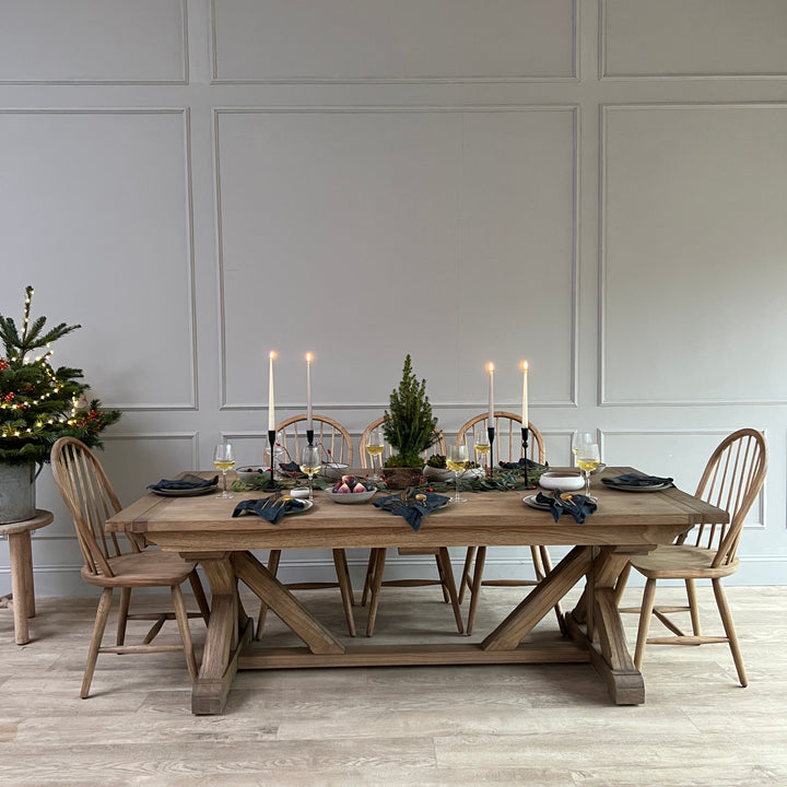 Reclaimed Oak Extending Dining Table