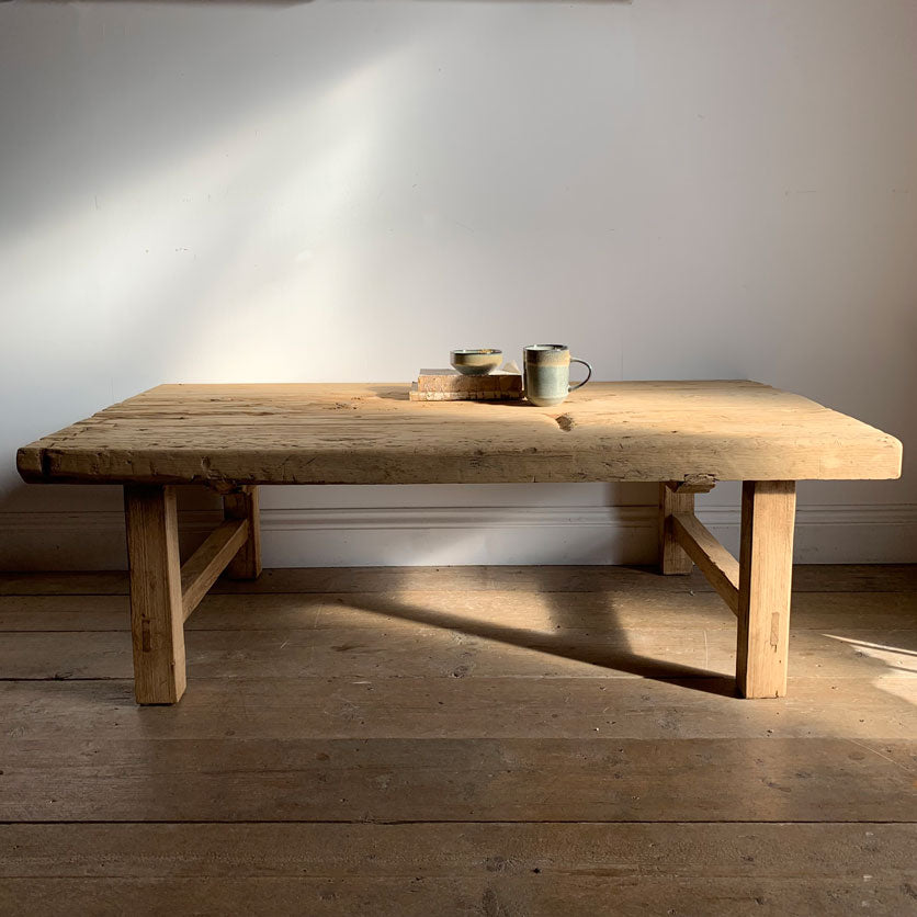 Reclaimed Rustic Coffee table | Witley front view