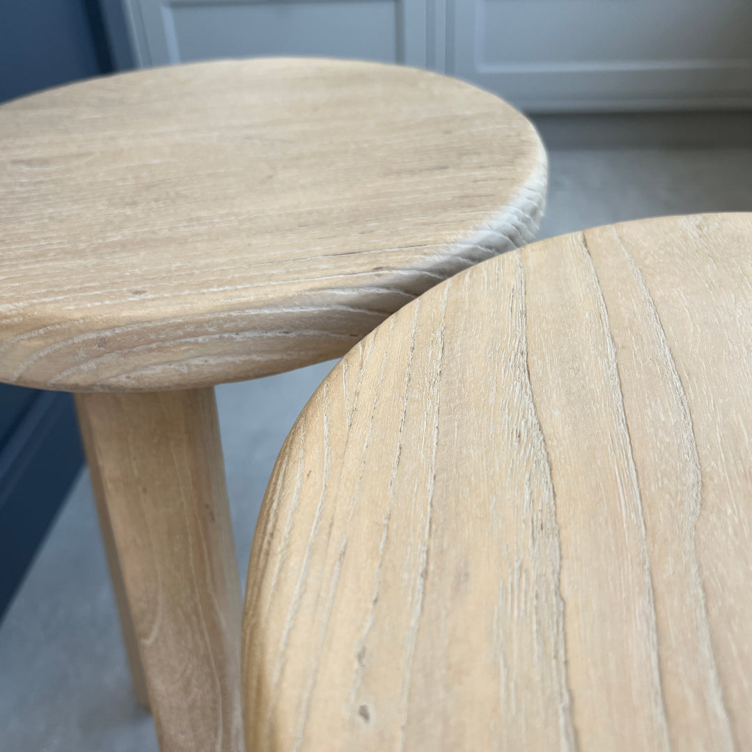 Reclaimed Wood Round Bar Stool