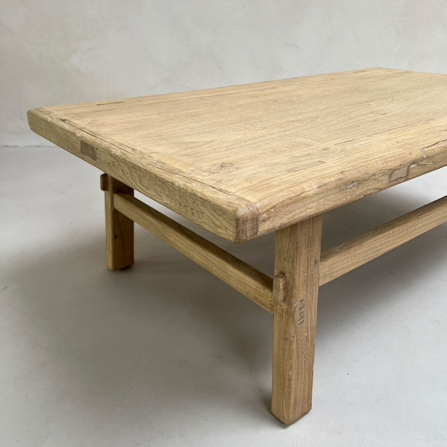 Reclaimed coffee table pale wood | Cotswolds