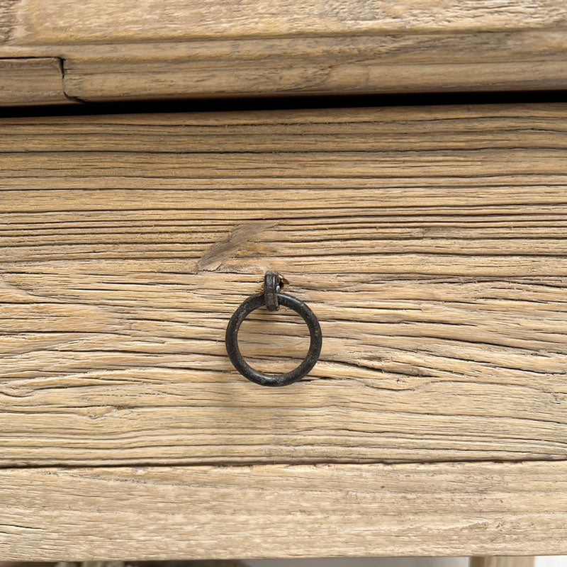 Reclaimed rustic console table | Bosbury drawer detail