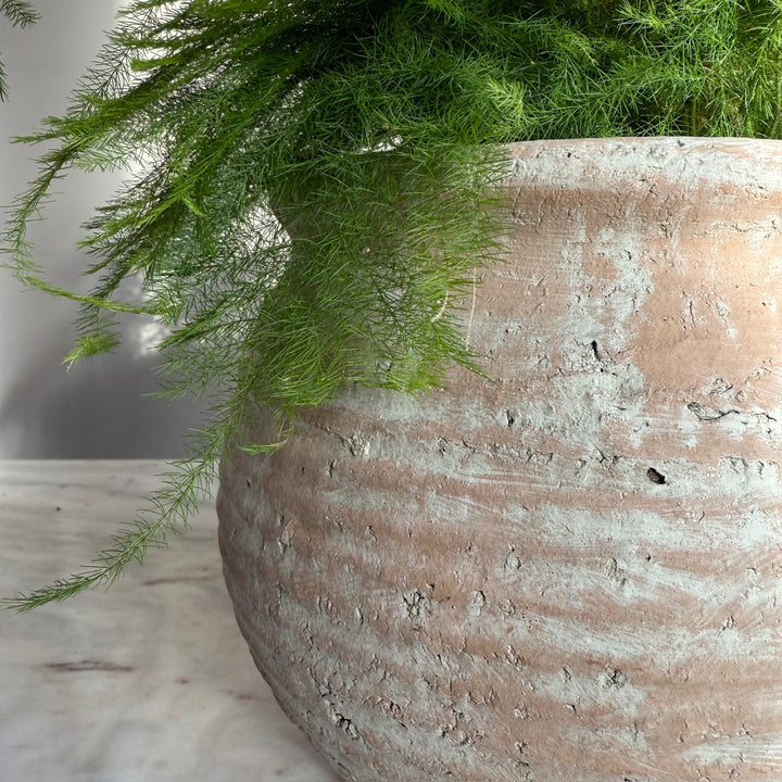 Ribbed Stone Planter Pot | Margot