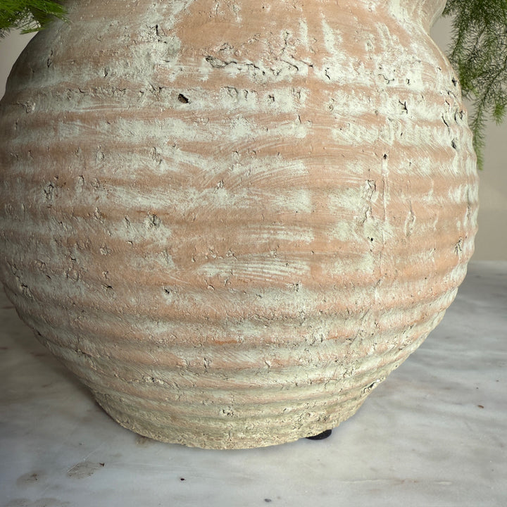 Ribbed Stone Planter Pot | Margot