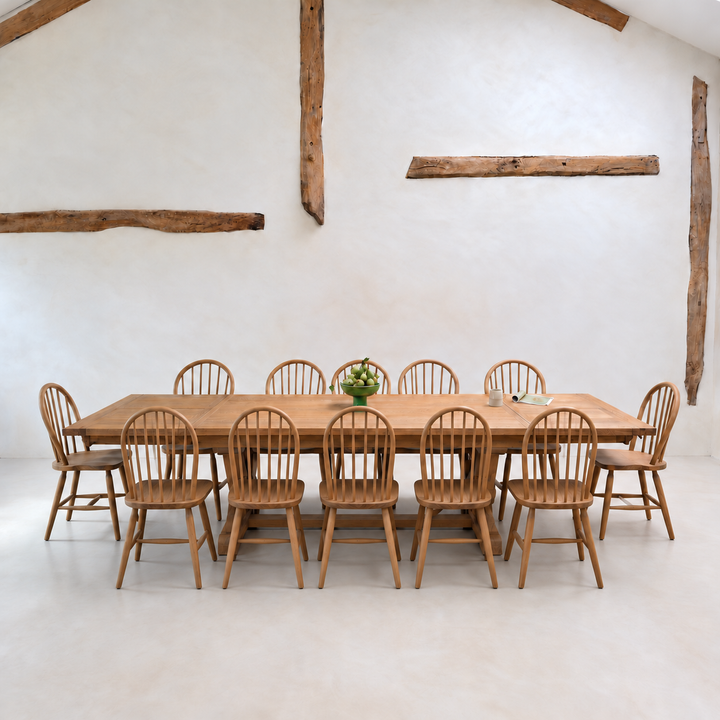 Reclaimed Oak Extending Dining Table