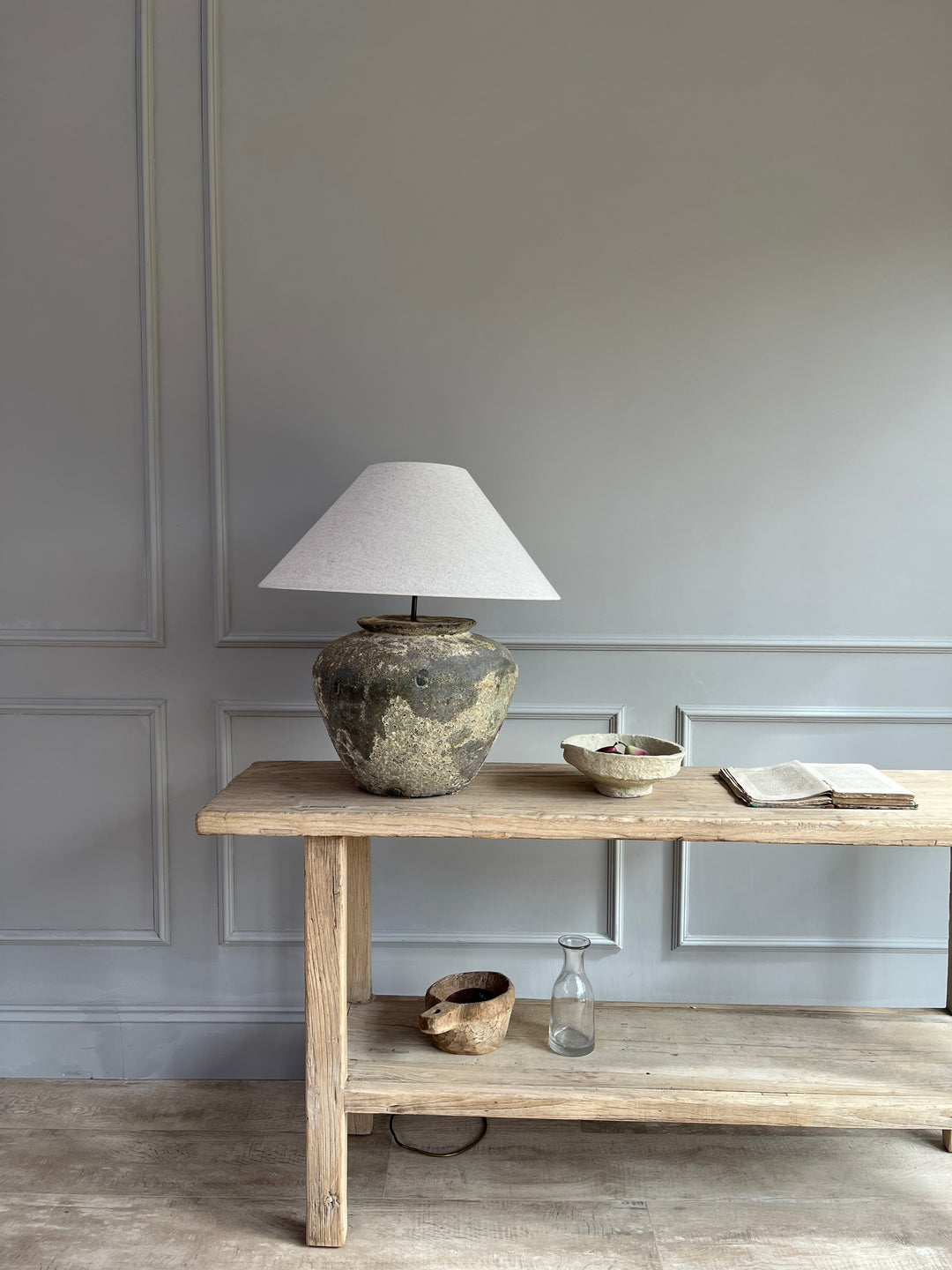 Rustic Glazed Table Lamp | Hetty