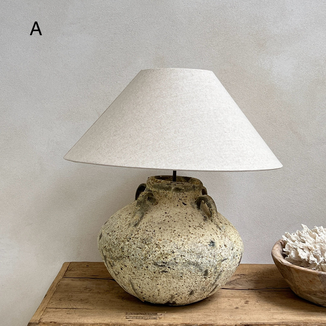 Rustic Aged Amphora Lamp