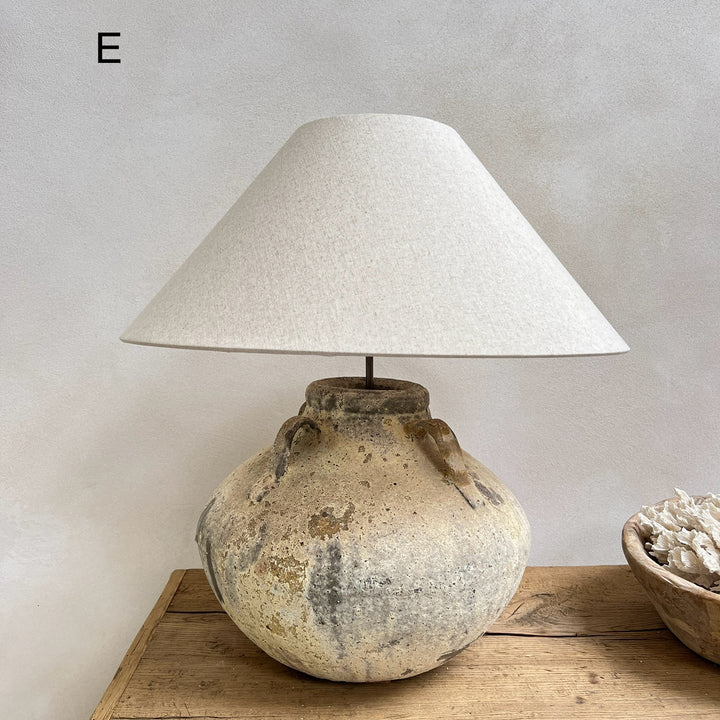 Rustic Aged Amphora Lamp