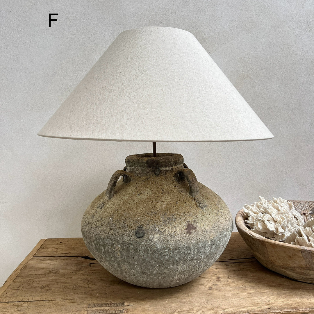 Rustic Aged Amphora Lamp