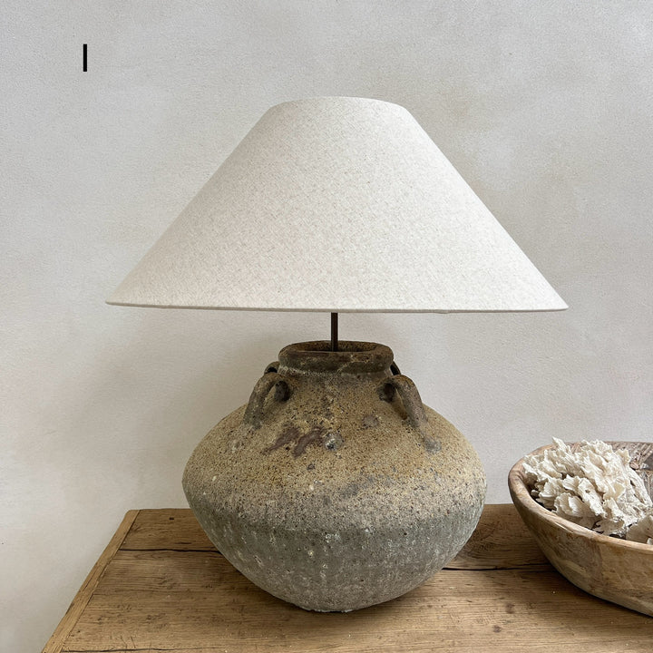 Rustic Aged Amphora Lamp