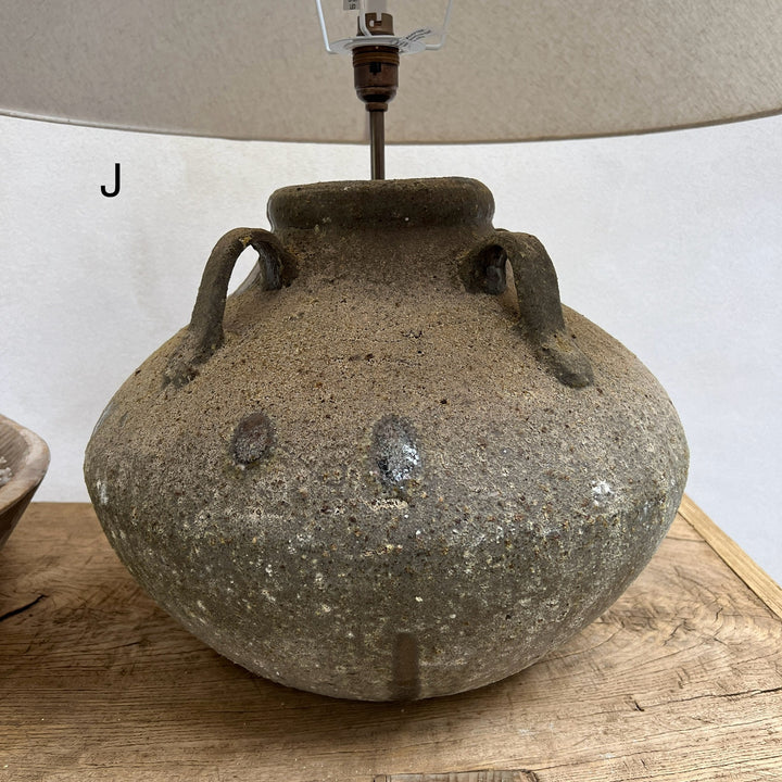 Rustic Aged Amphora Lamp