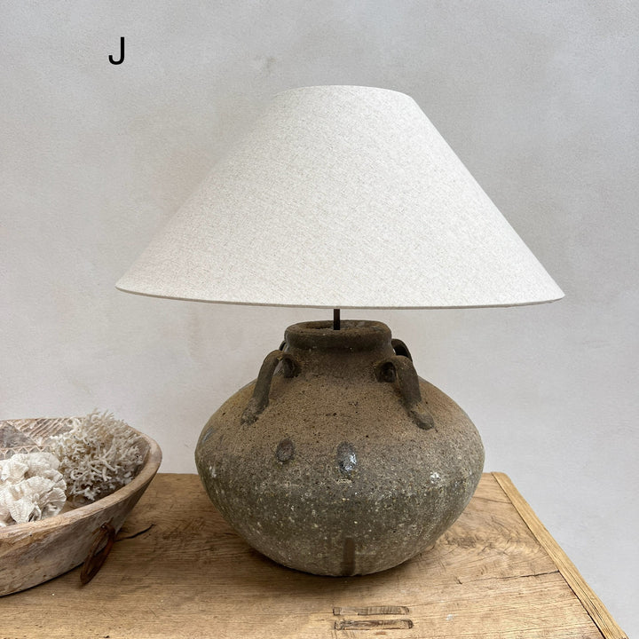 Rustic Aged Amphora Lamp