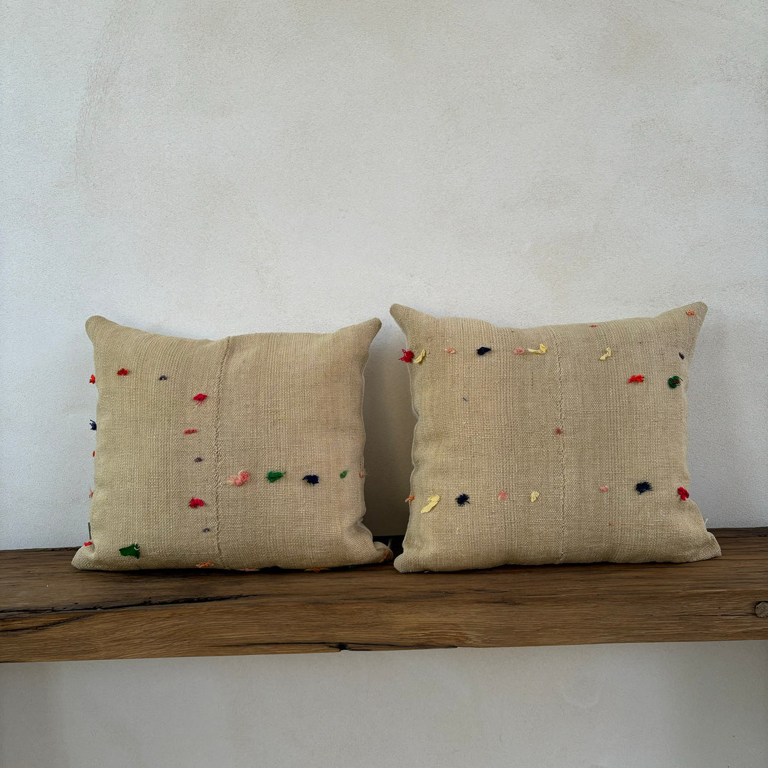 Rustic Antique Fabric Cushion | Bardot