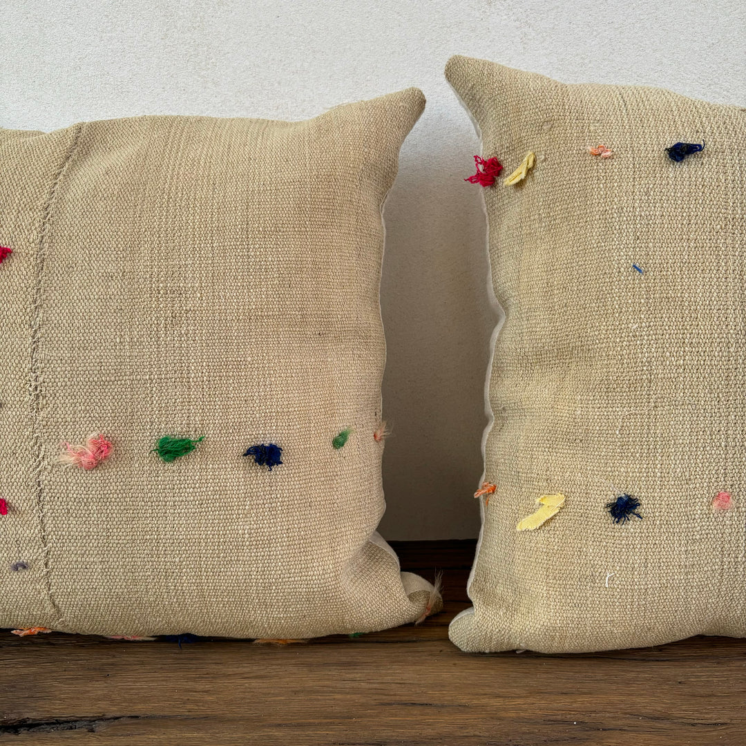 Rustic Antique Fabric Cushion | Bardot