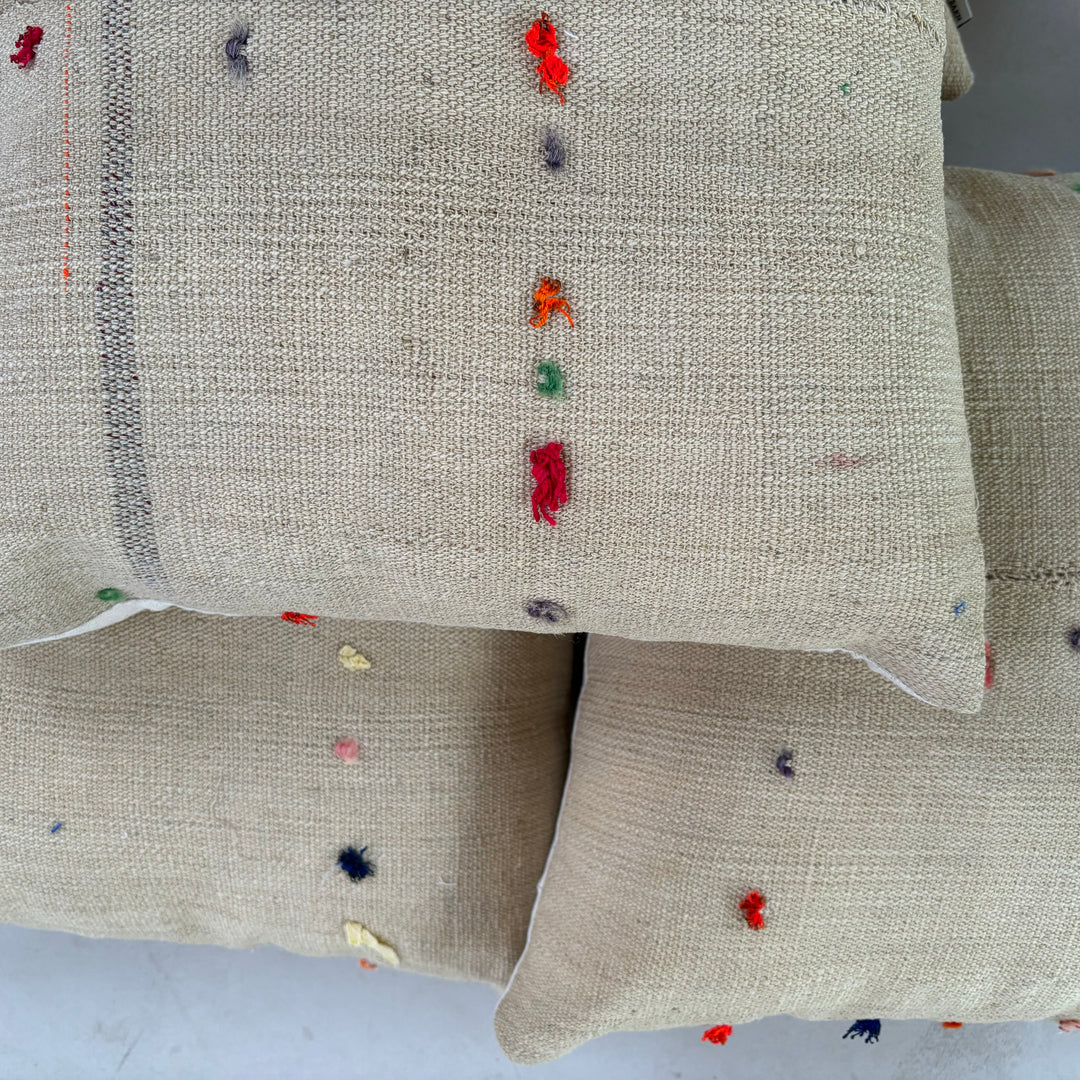 Rustic Antique Fabric Cushion | Bardot