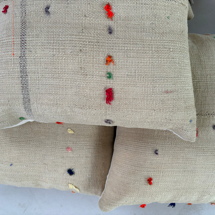 Rustic Antique Fabric Cushion | Bardot