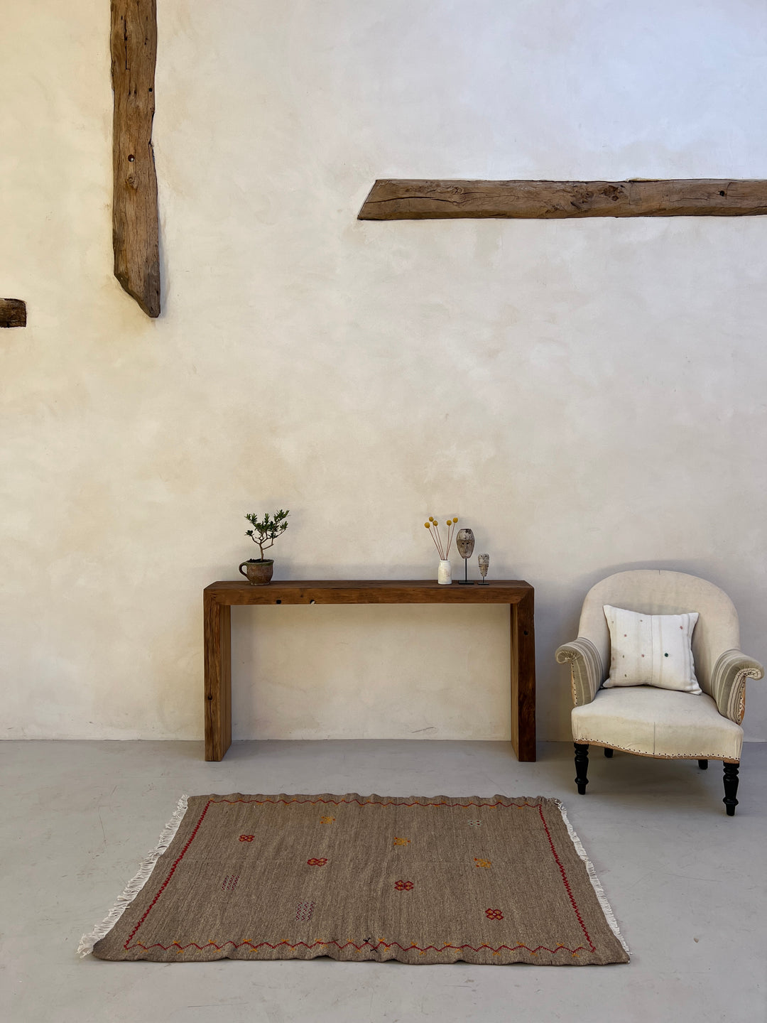 Rustic Barn Oak Console