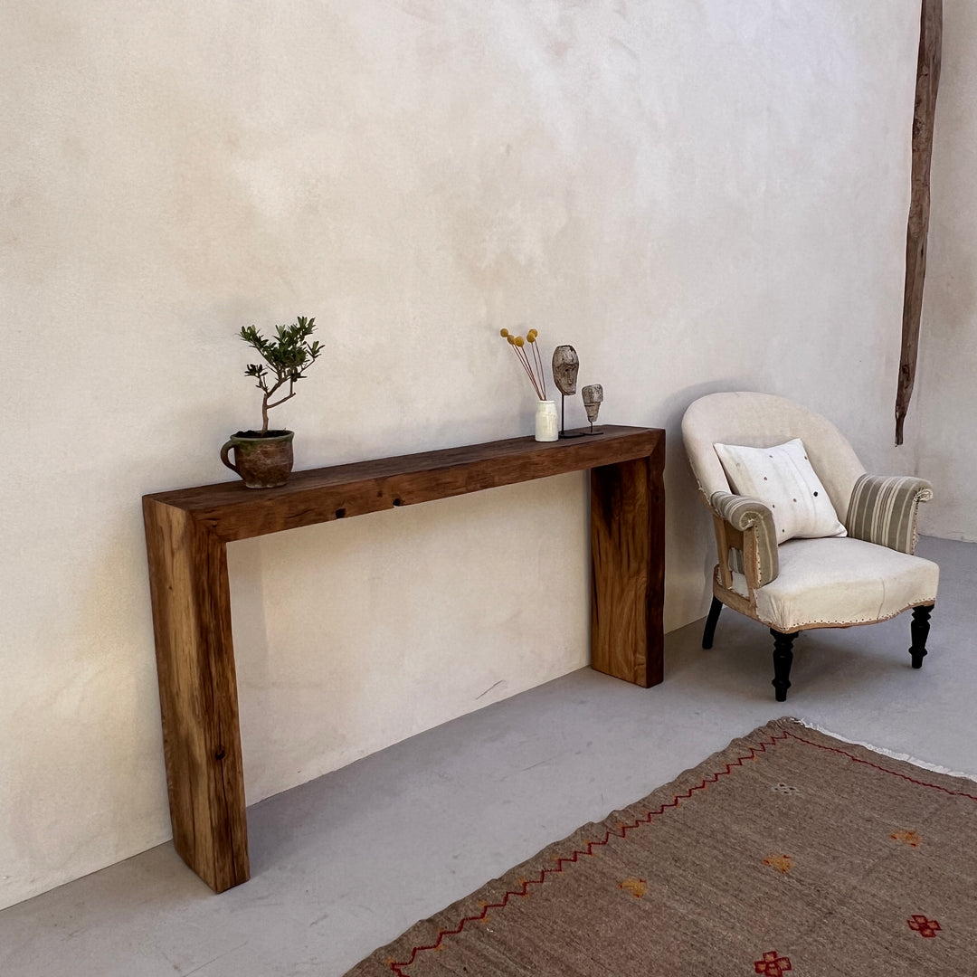 Rustic Barn Oak Console