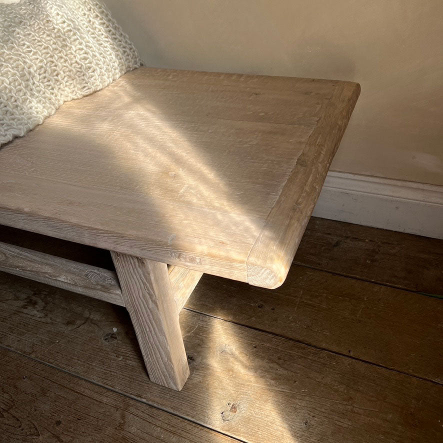 Rustic Coffee Table Porthleven edge detail