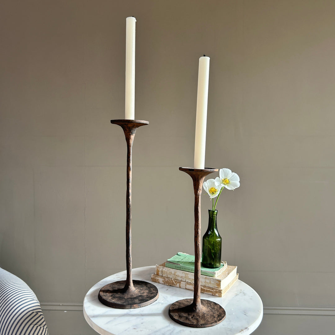 Rustic Metal Candle Holder | Yasmin