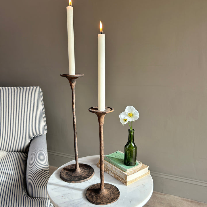Rustic Metal Candle Holder | Yasmin 