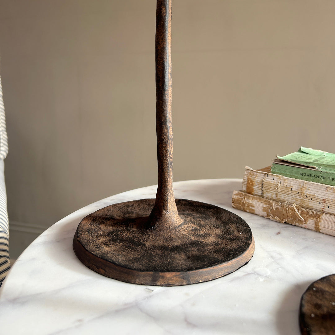 Rustic Metal Candle Holder | Yasmin