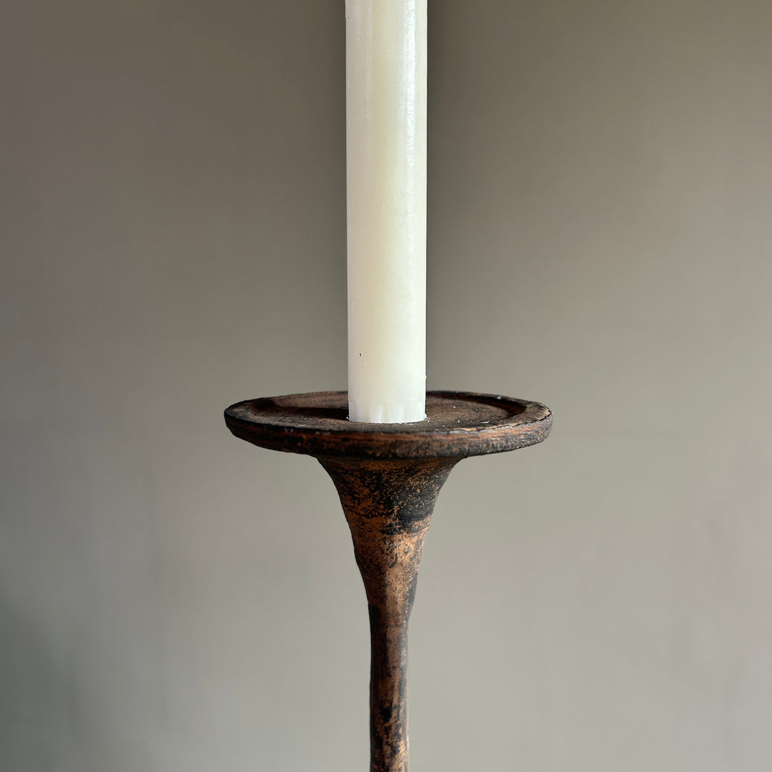 Rustic Metal Candle Holder | Yasmin