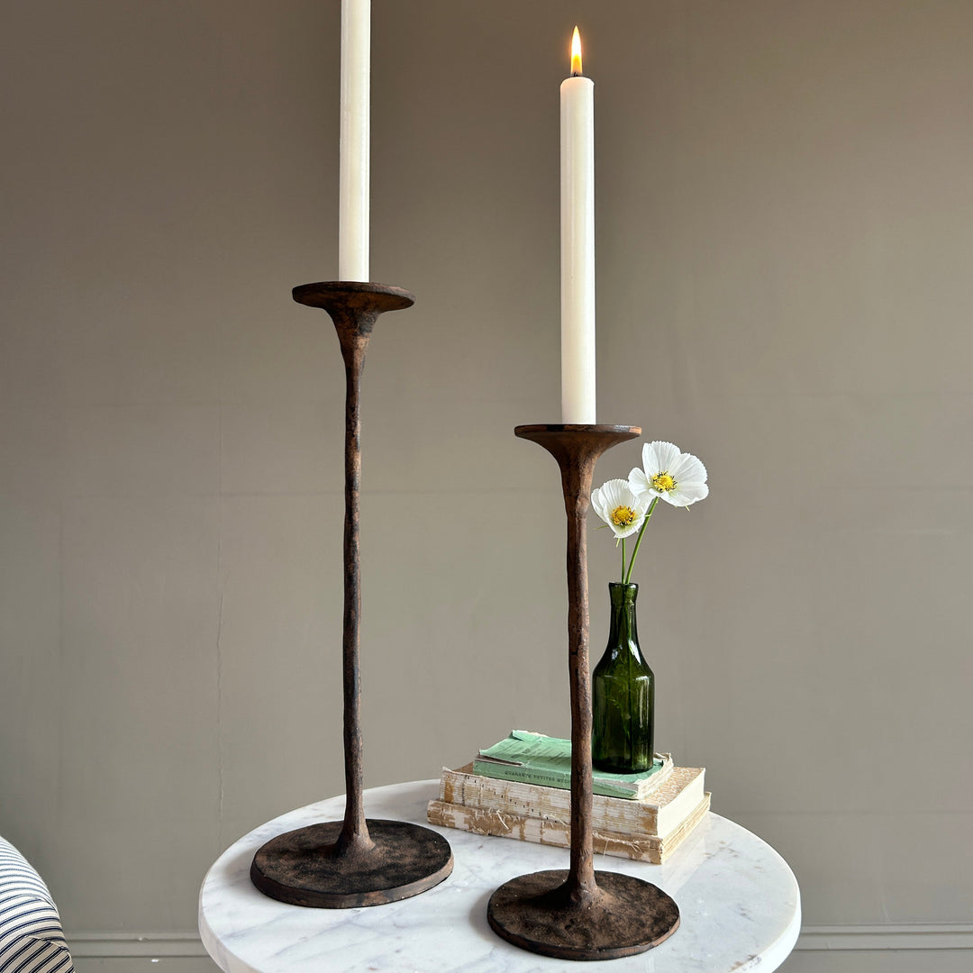 Rustic Metal Candle Holder | Yasmin