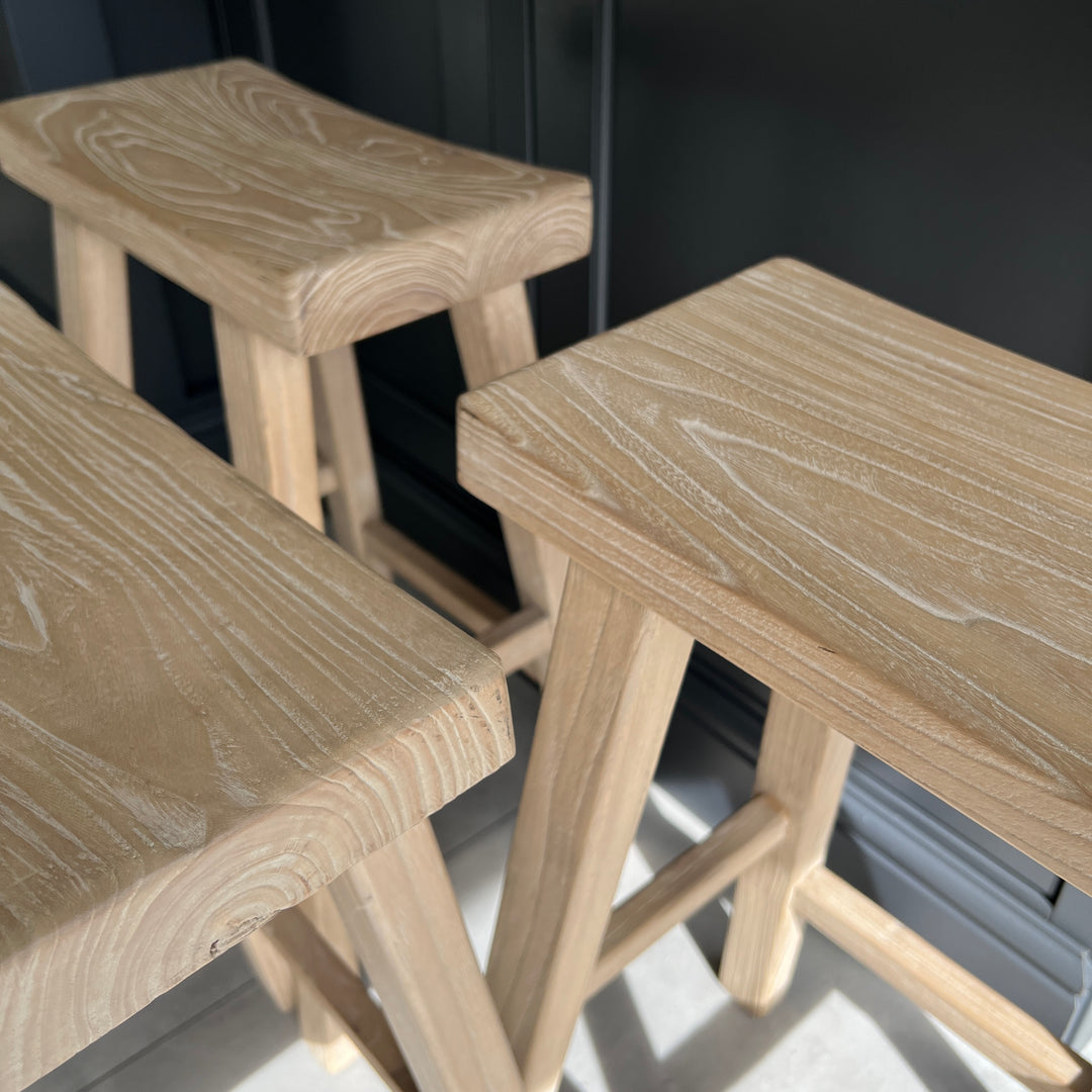 Barn Stool Rustic Reclaimed Wood Bar Stool – Home Barn