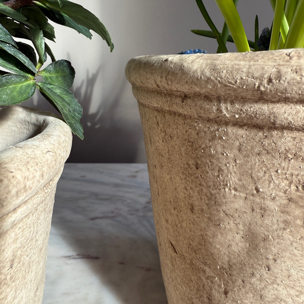 Rustic Ridged Plant Pot | Piper