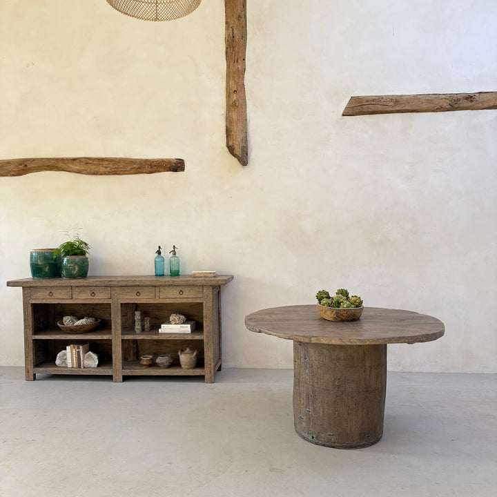 Rustic Timber Round Dining Table | Harrogate
