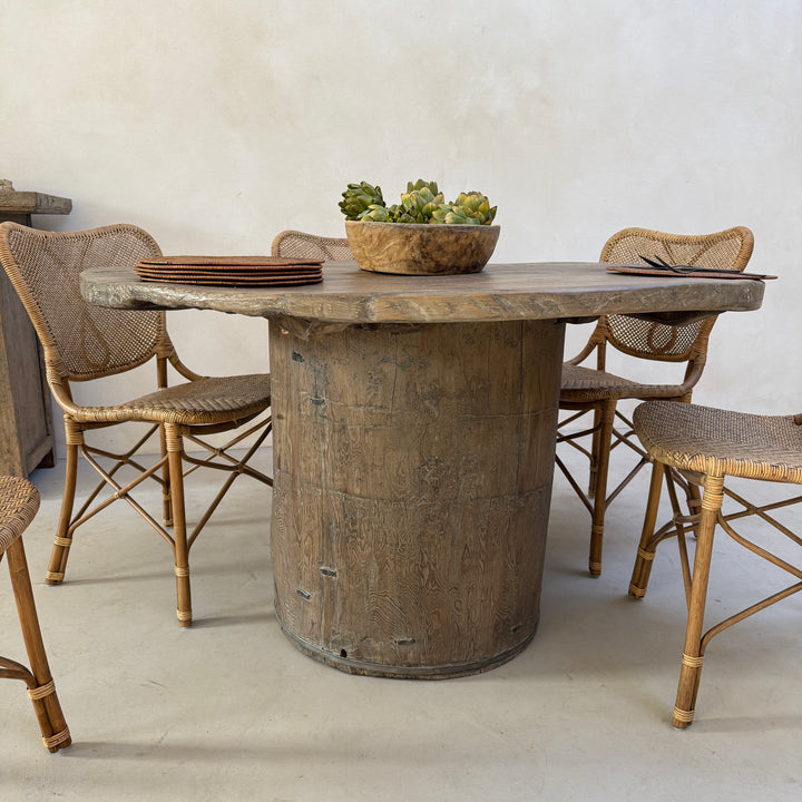 Rustic Timber Round Dining Table | Harrogate