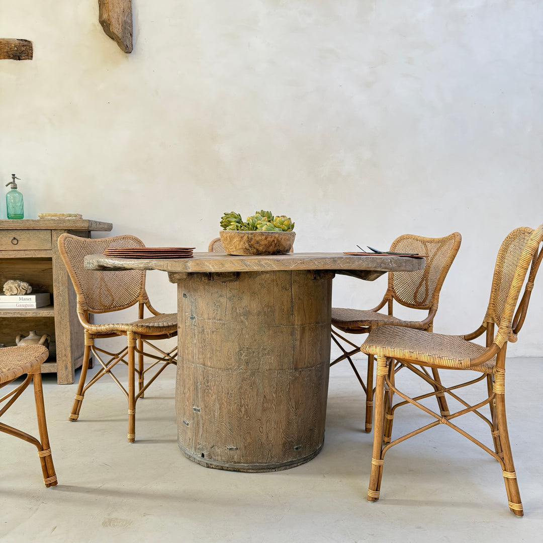 Rustic Timber Round Dining Table | Harrogate