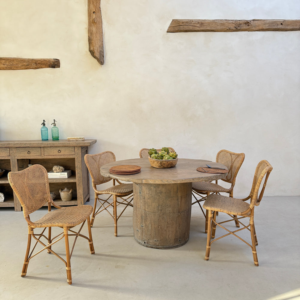 Rustic Timber Round Dining Table | Harrogate